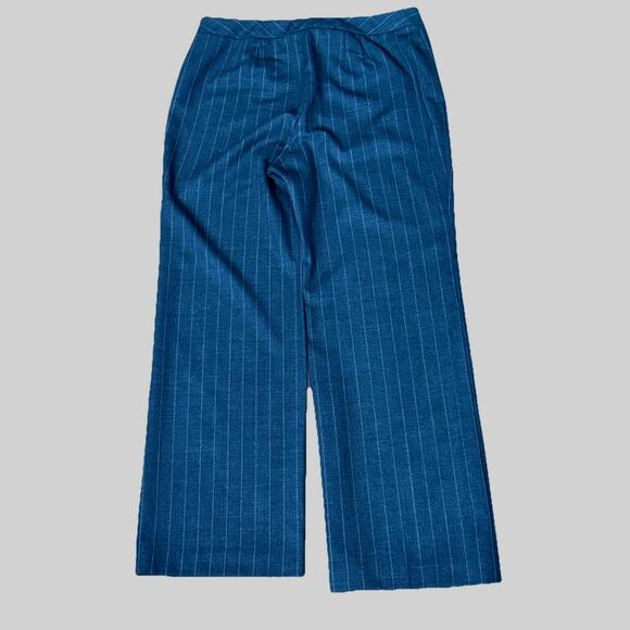 Ann Taylor Women’s Sz 14 Gray Pinstripe Dress Pants Trousers Wool Blend Career - Picture 4 of 10